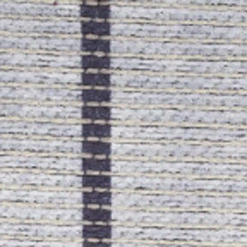 Gray and Ivory Geometric Power Loom Distressed Washable Area Rug Photo 1