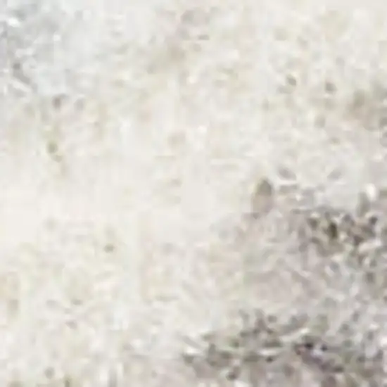 8' Gray And Ivory Geometric Runner Rug Photo 1