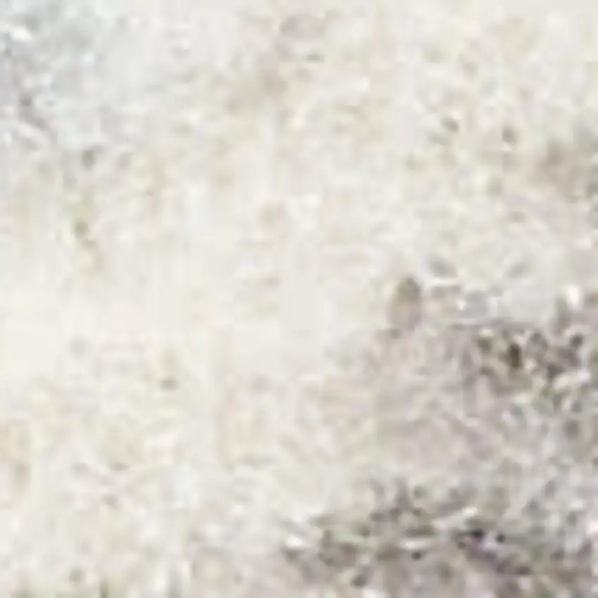 8' Gray And Ivory Geometric Runner Rug Photo 1