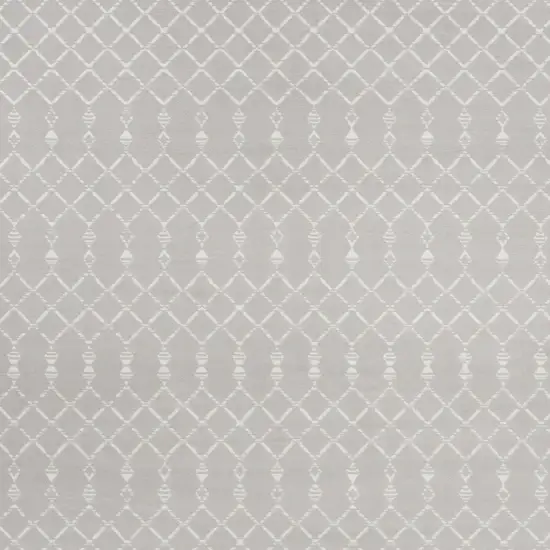 Gray and Ivory Moroccan Distressed Non Skid Area Rug Photo 5