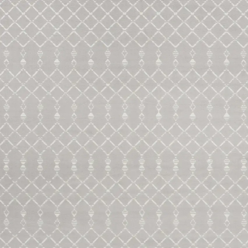 Gray and Ivory Moroccan Distressed Non Skid Area Rug Photo 5
