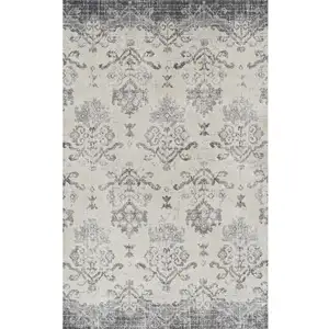 Photo of Gray and Ivory Oriental Area Rug