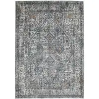 Photo of Gray and Ivory Oriental Power Loom Area Rug