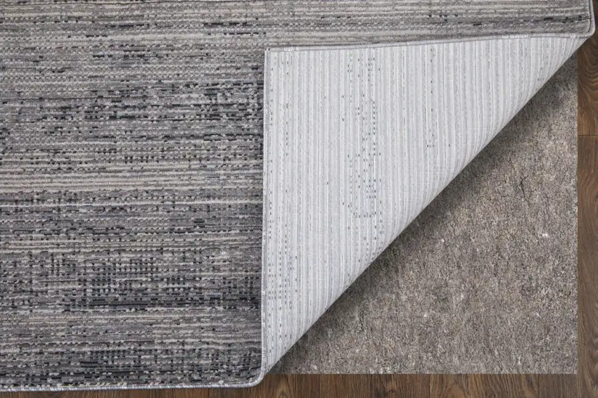 Gray and Ivory Power Loom Area Rug Photo 8