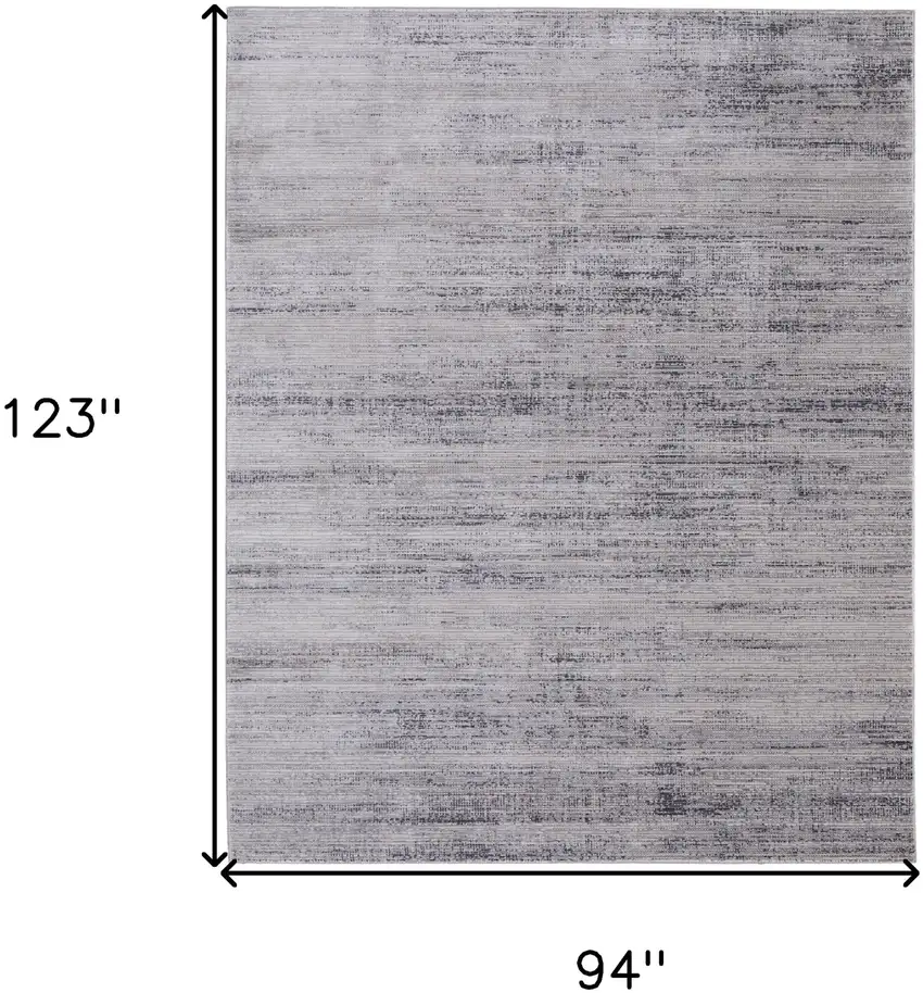 Gray and Ivory Power Loom Area Rug Photo 3