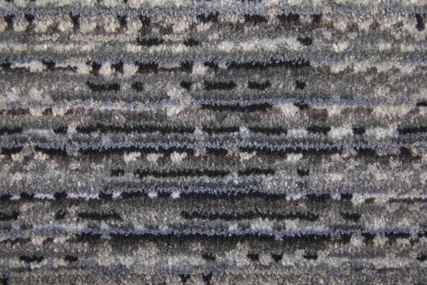 Gray and Ivory Power Loom Area Rug Photo 9