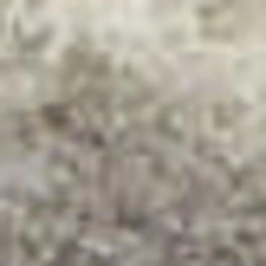 Gray and Ivory Striped Power Loom Distressed Area Rug Photo 3