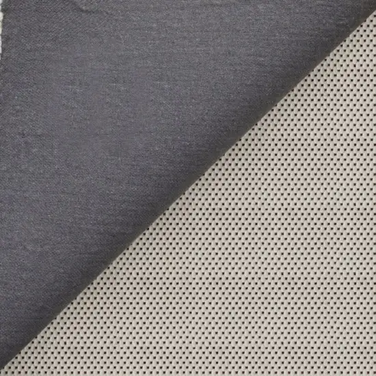 Gray and Ivory Wool Abstract Geometric Hand Tufted Area Rug Photo 5