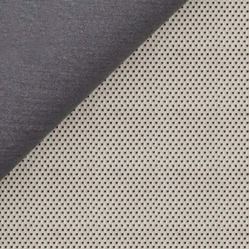 Gray and Ivory Wool Abstract Geometric Hand Tufted Area Rug Photo 4