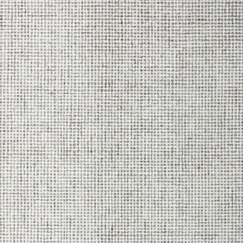 Gray and Ivory Wool Checkered Hand Tufted Area Rug Photo 4