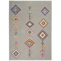 Photo of Gray and Multicolor Geometric Area Rug