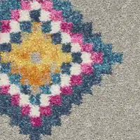 Photo of Gray and Multicolor Geometric Scatter Rug