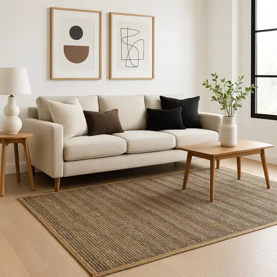 Natural Jute Hand Woven Area Rug Photo 1