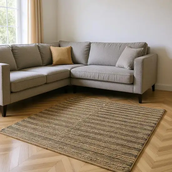 Natural Jute Hand Woven Area Rug Photo 1