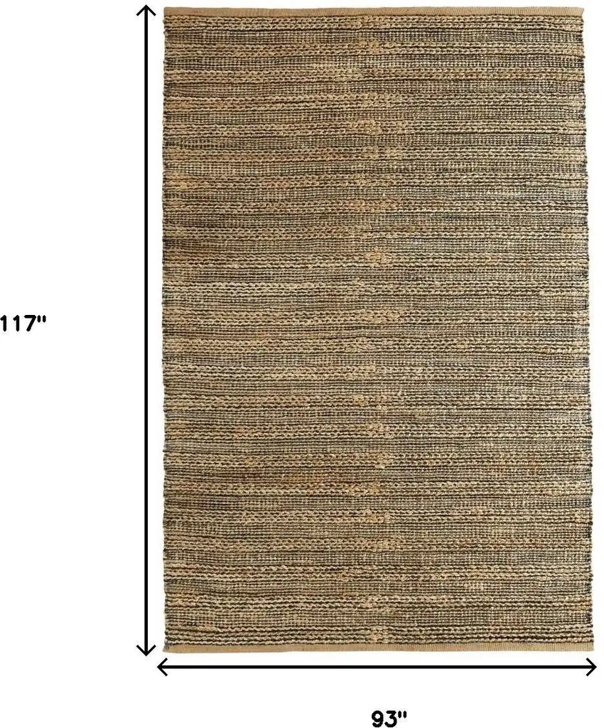 Natural Jute Hand Woven Area Rug Photo 3