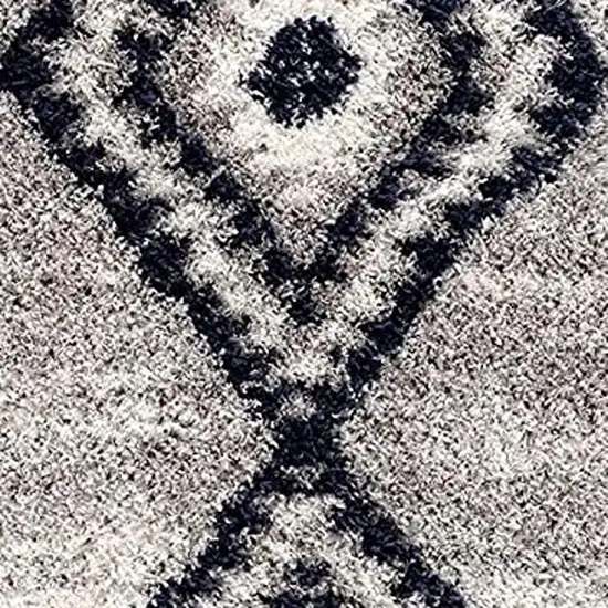 Gray And Navy Boho Chic Area Rug Photo 5