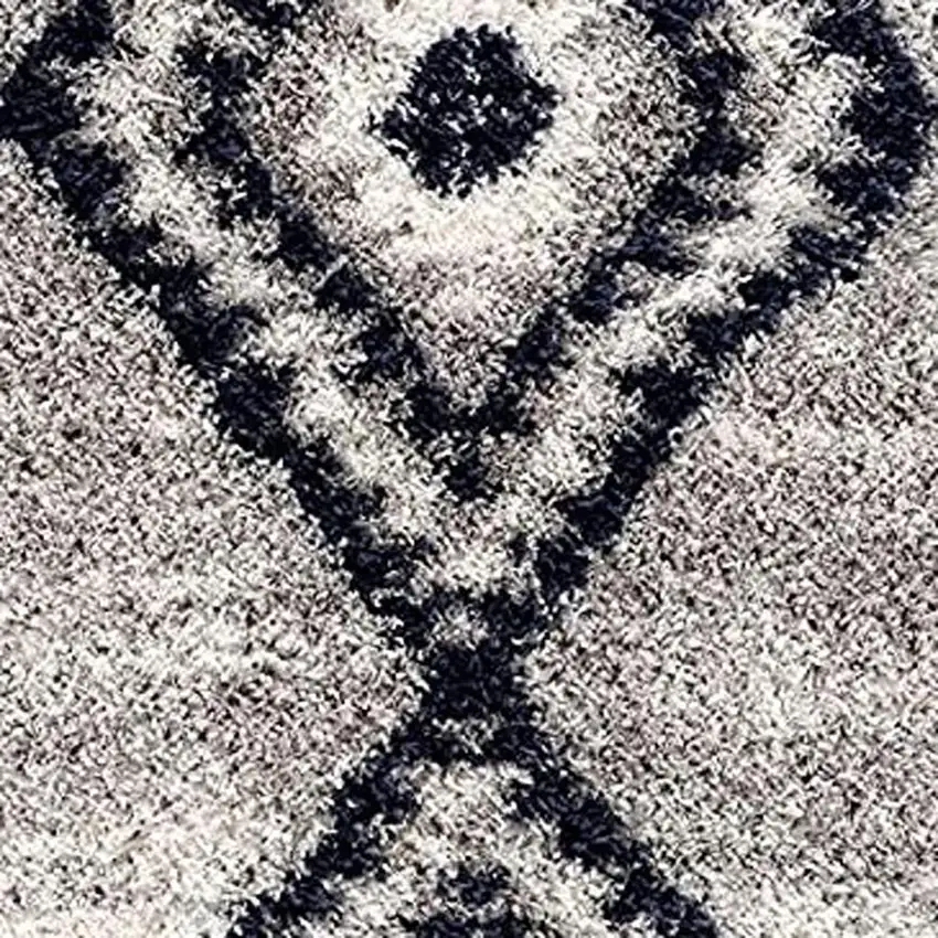 Gray And Navy Boho Chic Area Rug Photo 5