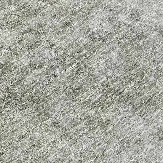 Gray and Off White Abstract Washable Non Skid Indoor Outdoor Area Rug Photo 7