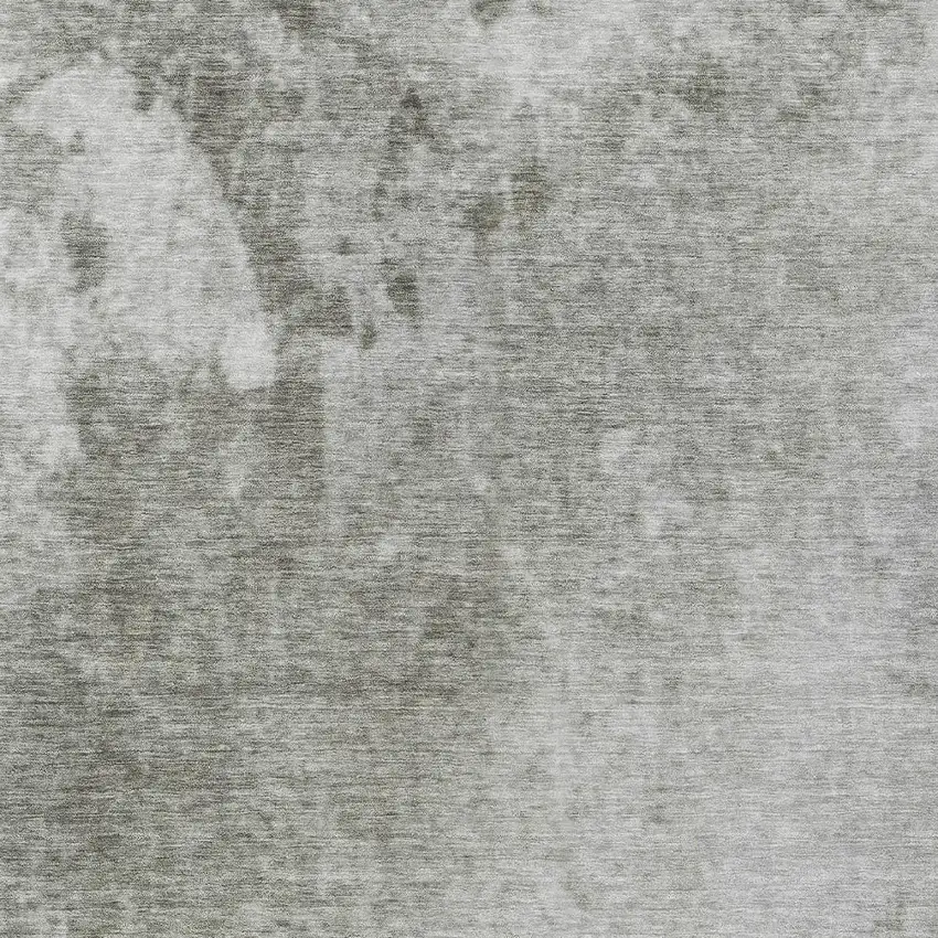 Gray and Off White Abstract Washable Non Skid Indoor Outdoor Area Rug Photo 6