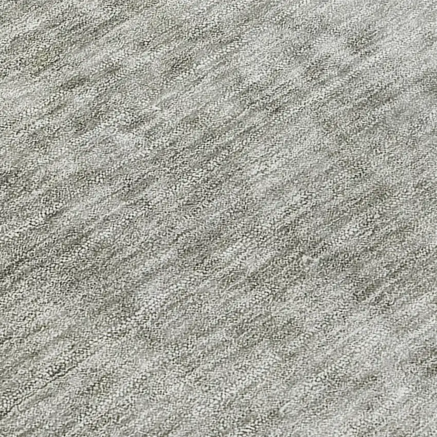 Gray And Off White Abstract Washable Indoor Outdoor Area Rug Photo 8
