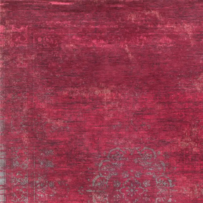 Gray and Pink Medallion Non Skid Area Rug Photo 5