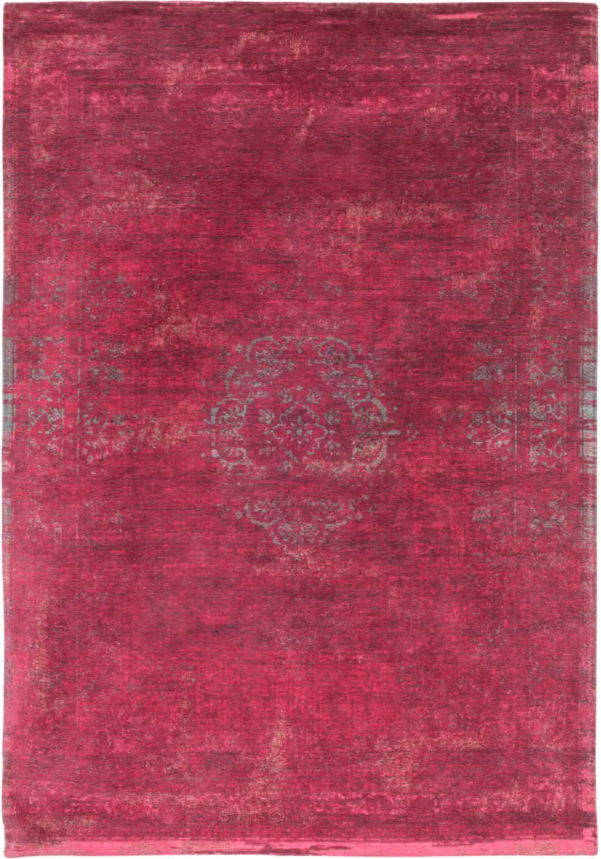 Gray and Pink Medallion Non Skid Area Rug Photo 6