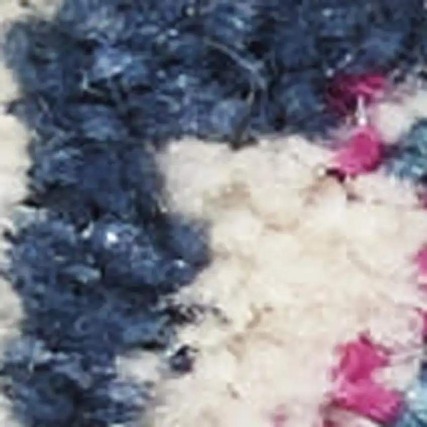 8' Gray And Ivory Medallion Runner Rug Photo 1