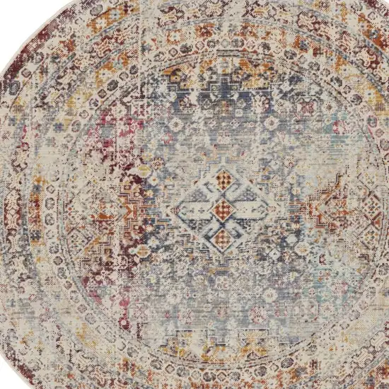 Gray and Red Abstract Non Skid Area Rug Photo 6