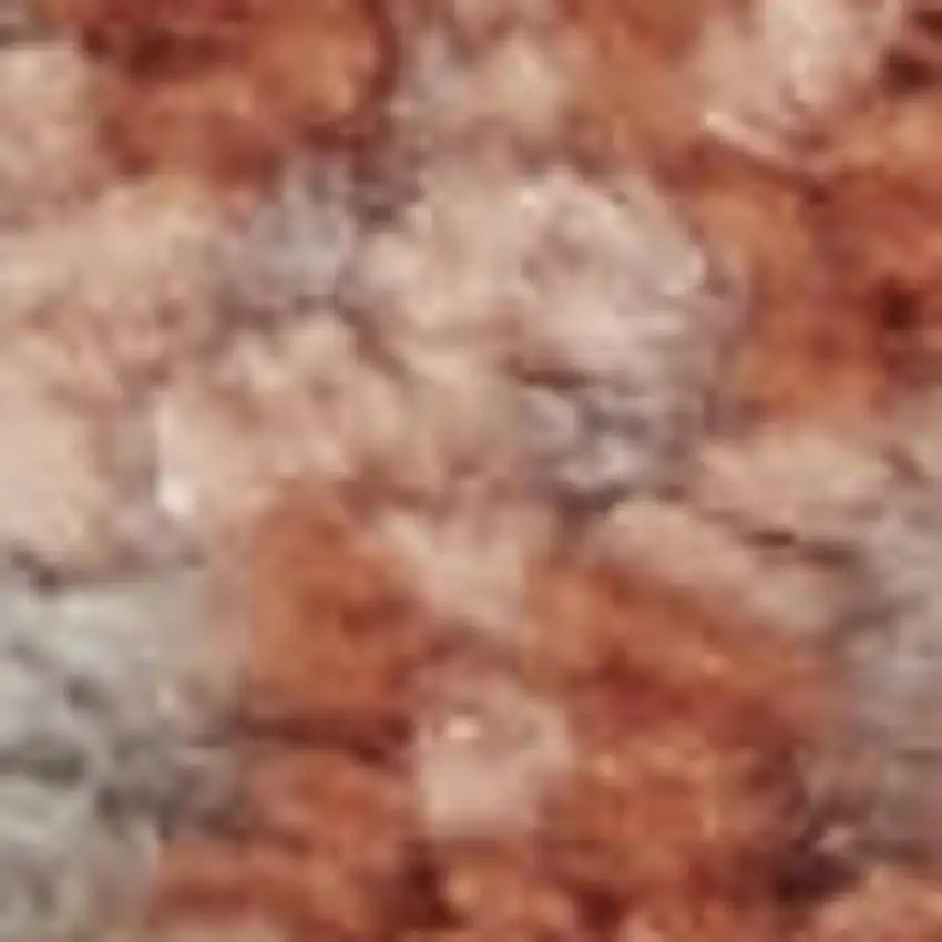 Gray and Red Abstract Non Skid Area Rug Photo 4