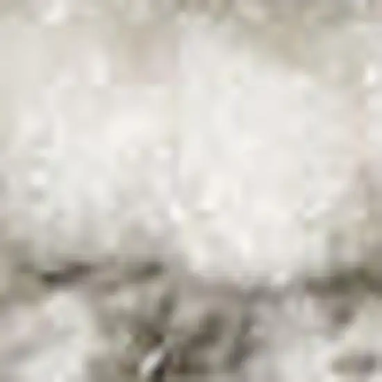 8' Gray And Silver Abstract Runner Rug Photo 1