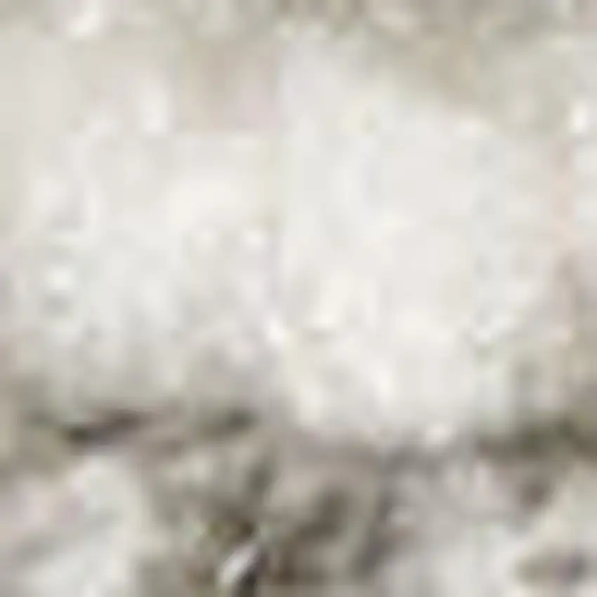 8' Gray And Silver Abstract Runner Rug Photo 1