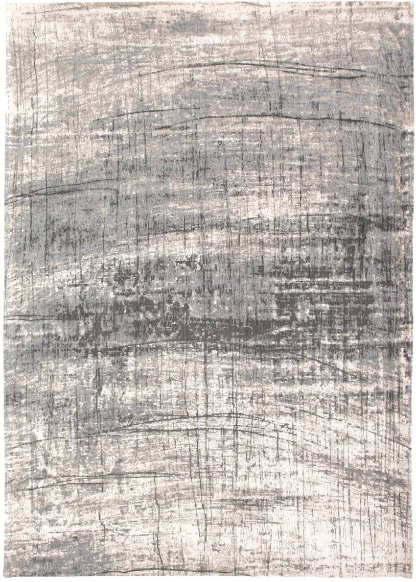 Gray and White Abstract Non Skid Area Rug Photo 2