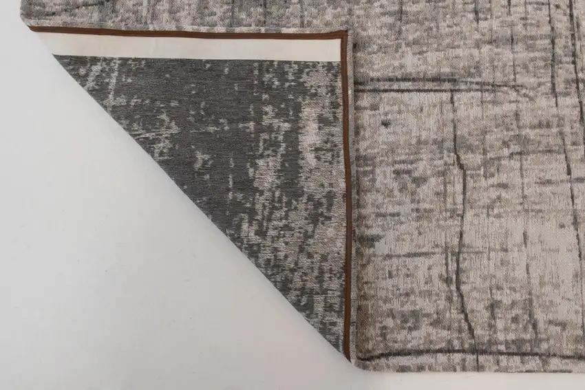 Gray and White Abstract Non Skid Area Rug Photo 4