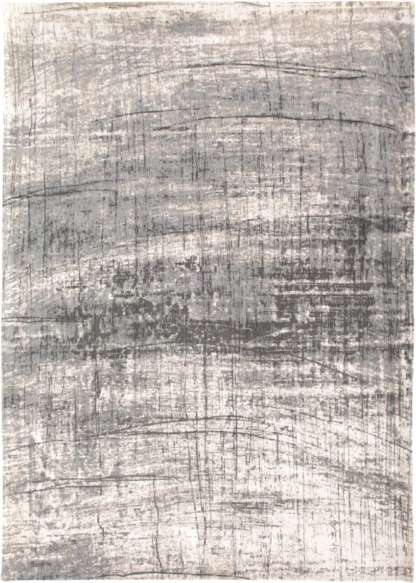 Gray and White Abstract Non Skid Area Rug Photo 2
