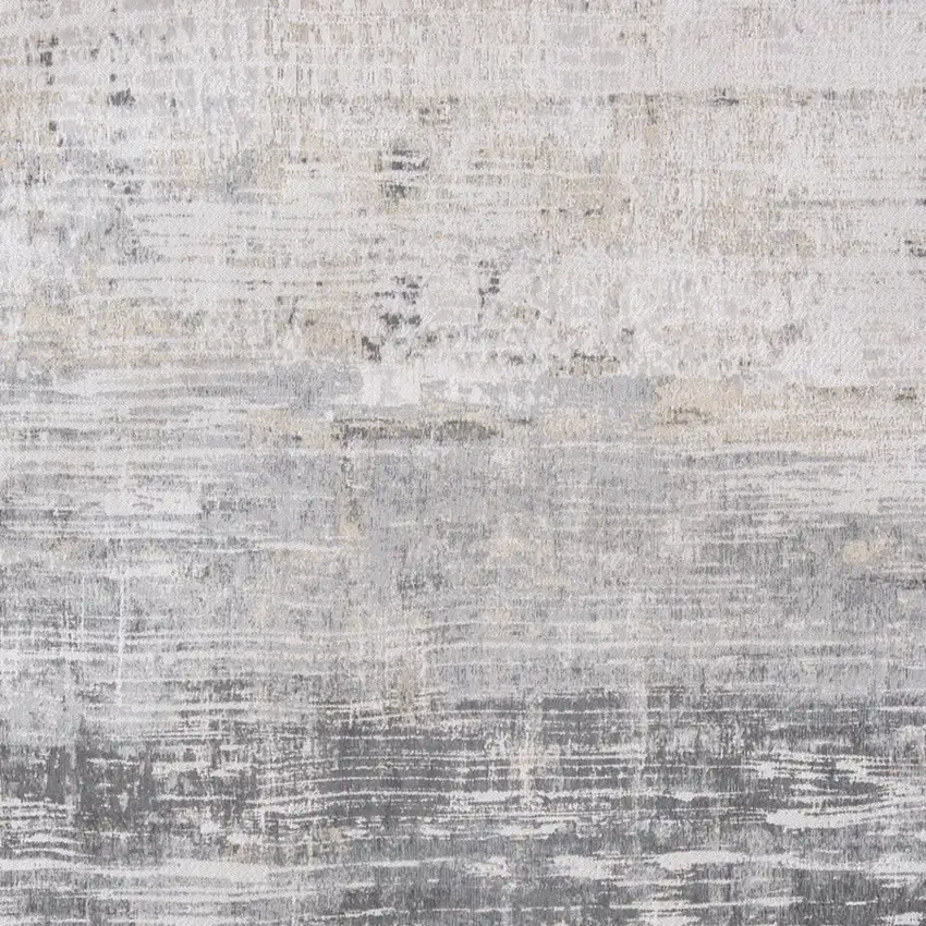 Gray and White Abstract Non Skid Area Rug Photo 5