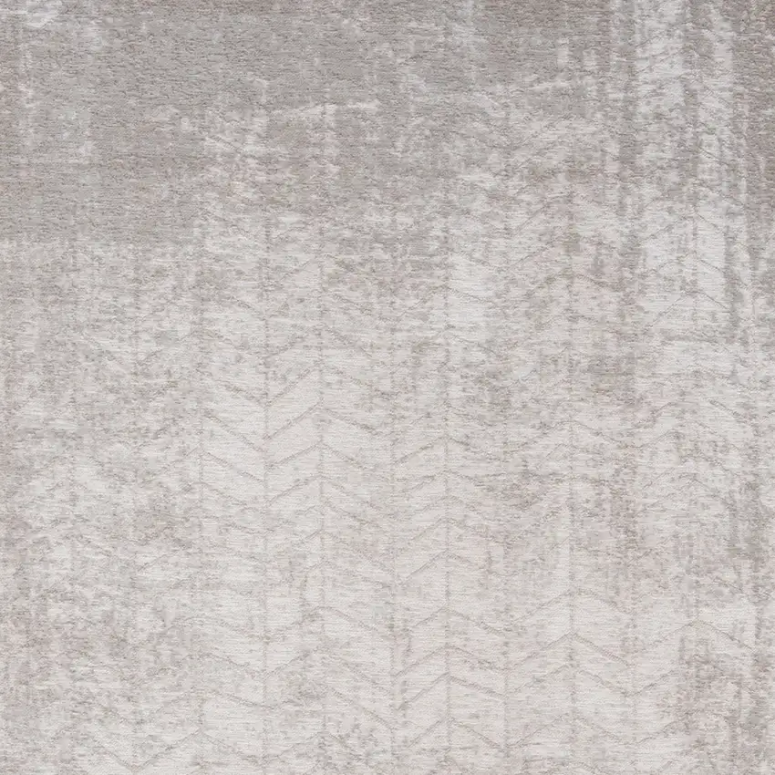 Gray and White Chevron Non Skid Area Rug Photo 4