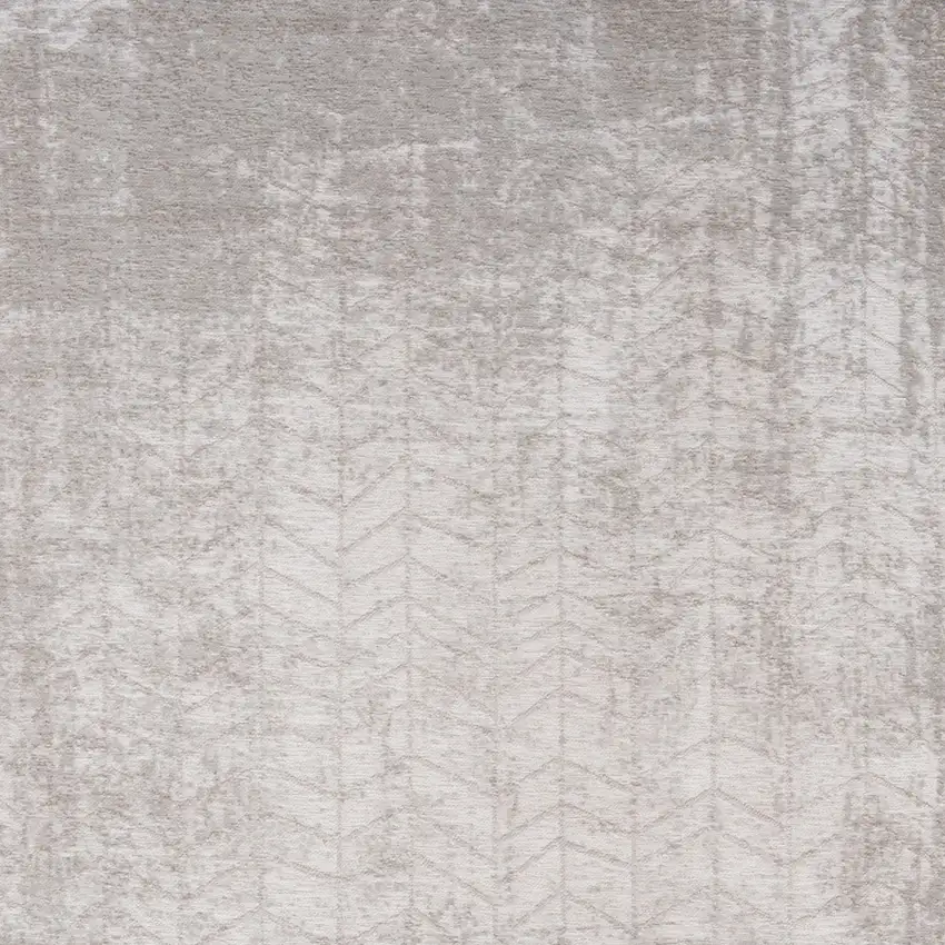 Gray and White Chevron Non Skid Area Rug Photo 4