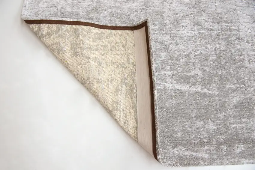 Gray and White Chevron Non Skid Area Rug Photo 6