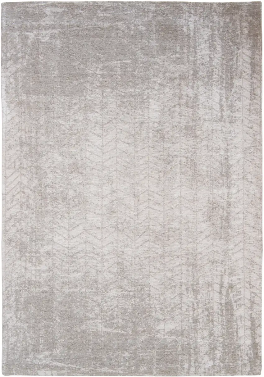 Gray and White Chevron Non Skid Area Rug Photo 2