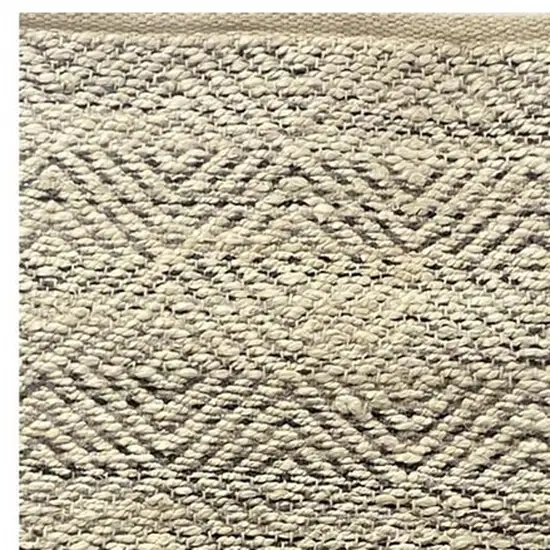 Tan And Gray Jute Hand Woven Area Rug Photo 9
