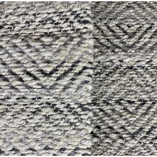 Gray and White Diamonds Area Rug Photo 5