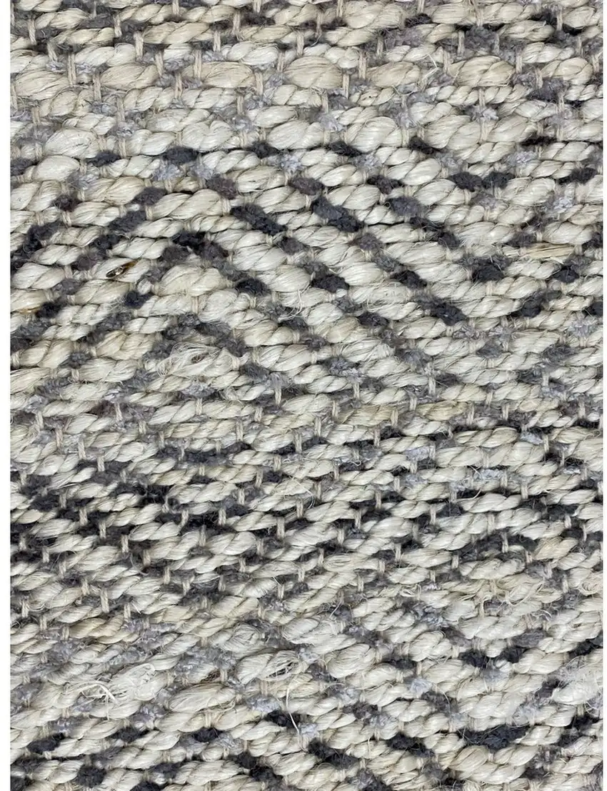 Gray and White Diamonds Area Rug Photo 4