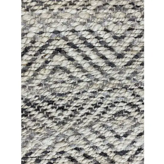 Gray and White Diamonds Area Rug Photo 4