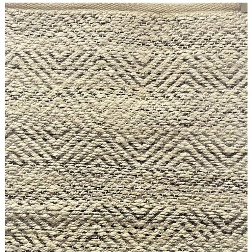 Tan And Gray Jute Hand Woven Area Rug Photo 7