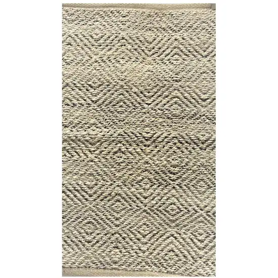 Gray and White Diamonds Area Rug Photo 1