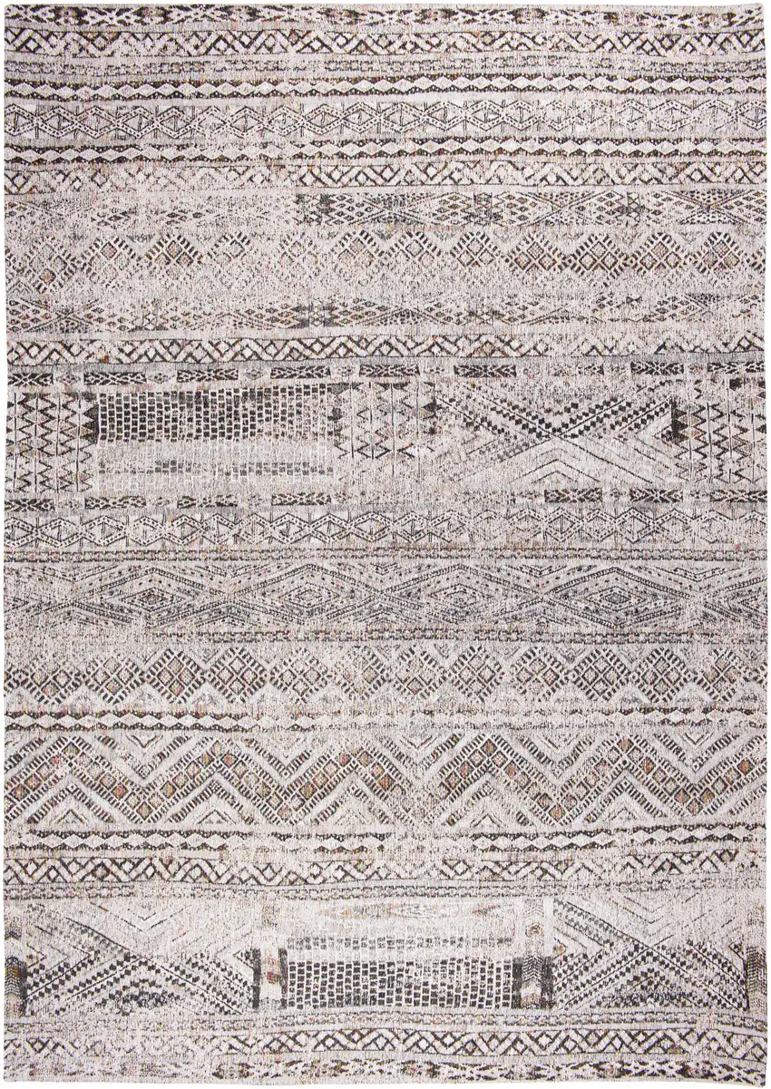 Gray and White Oriental Non Skid Area Rug Photo 2