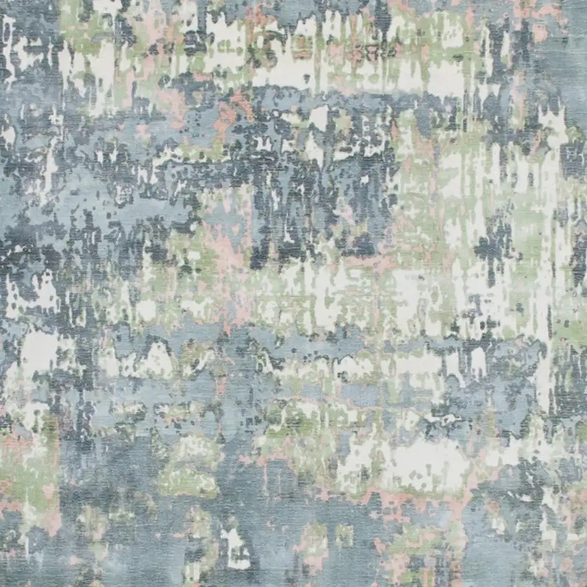 Gray and Yellow Abstract Hand Loomed Area Rug Photo 9