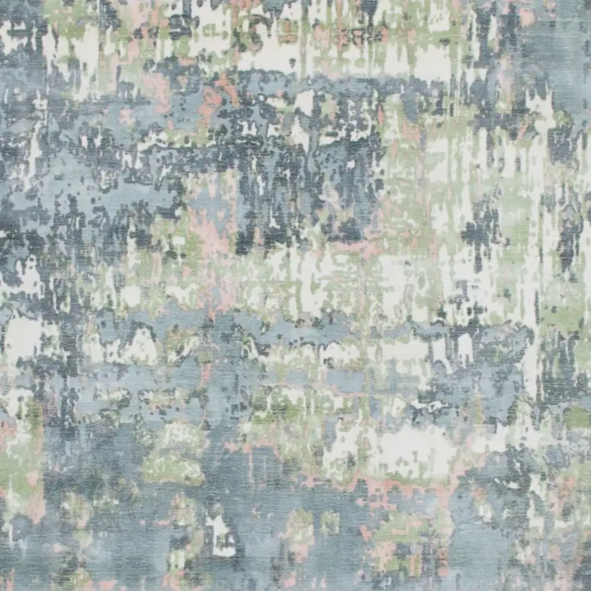 Gray and Yellow Abstract Hand Loomed Area Rug Photo 9