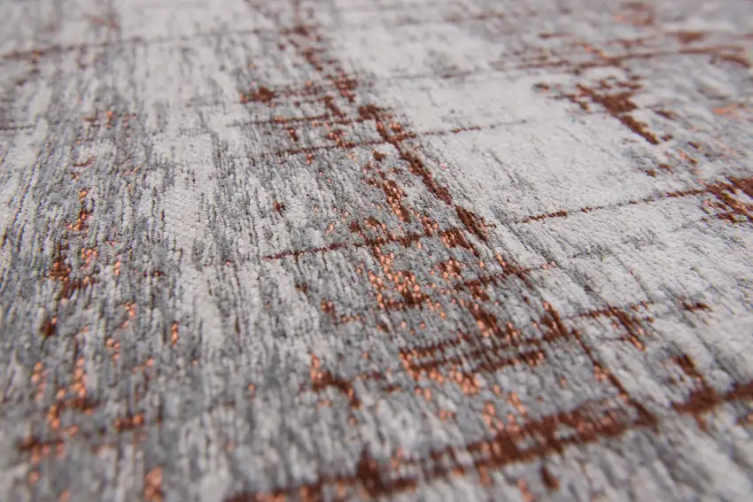Gray and Yellow Abstract Non Skid Area Rug Photo 8