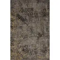 Photo of Gray and Yellow Abstract Sprinkle Area Rug